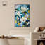 «Flowers In Serenity», art mural abstrait floral bleu par Art Remedy-104344016-104343929