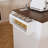 74.8" Kitchen Island with Extendable Dining Table & Power Outlet - Rolling Storage Cart on Wheels with 3 Drawers & 2 Door Cabinet for Dining Room, White