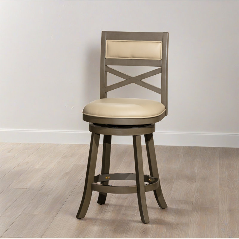 Tabouret de bar pivotant à hauteur de comptoir 24,02 po (ensemble de 1)