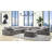 Greaney Modular - Armless Chair in Gray