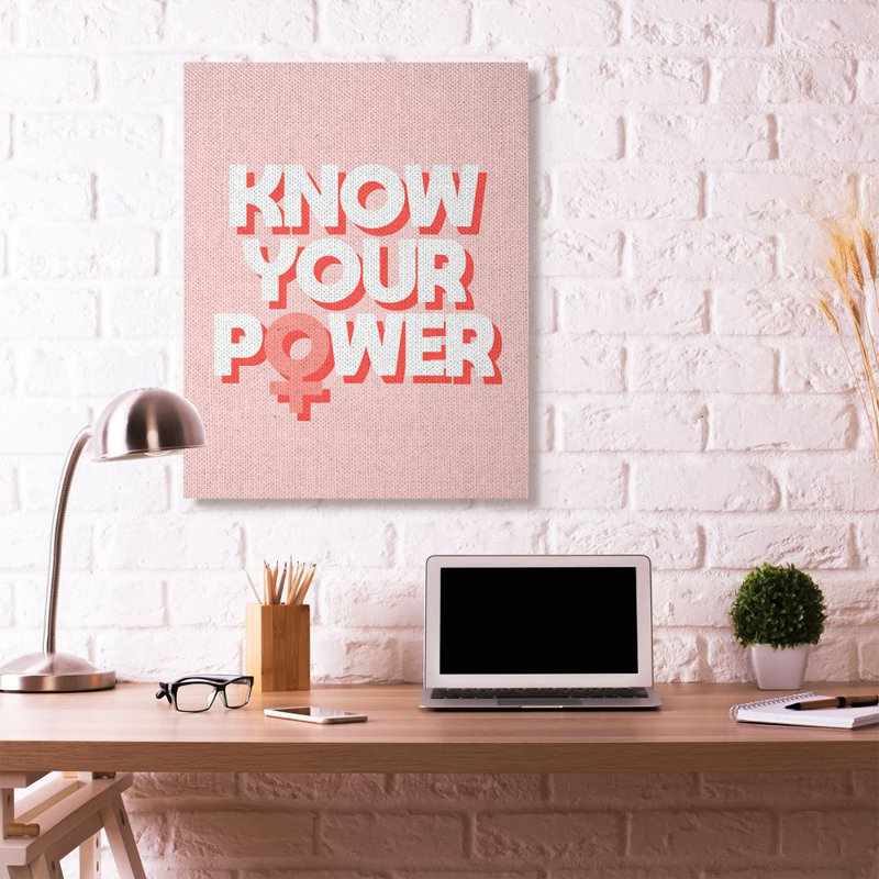 " Know Your Power " by Daphne Polselli, Wrapped Canvas, 48" H x 36" W x 1.5" D