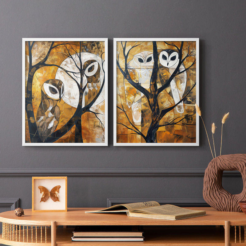 ANIMALS Series Lxxiv - reproduction encadrée de qualité supérieure - prête à être accrochée - aucun clou requis - aucun clou requis