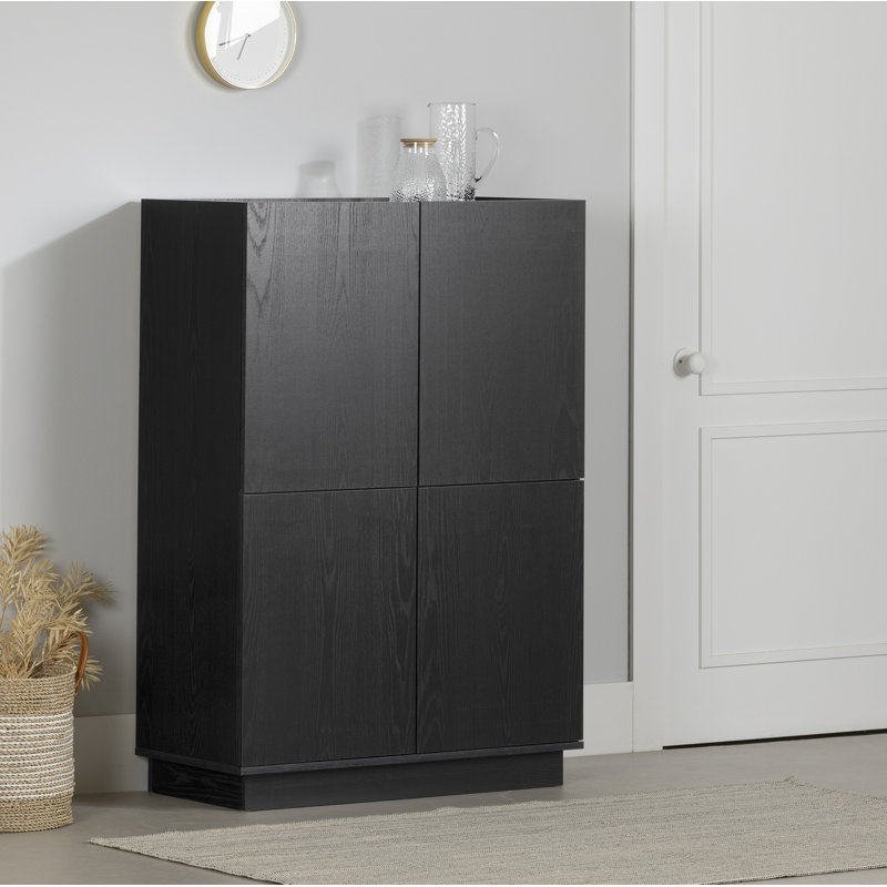 Arum High-Buffet Cabinet, Black Oak