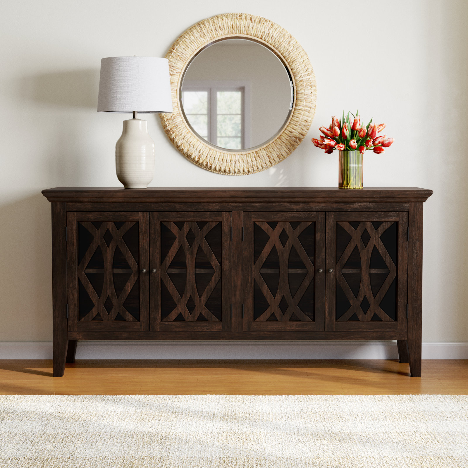 Myles Mango Sideboard, Antique Brown