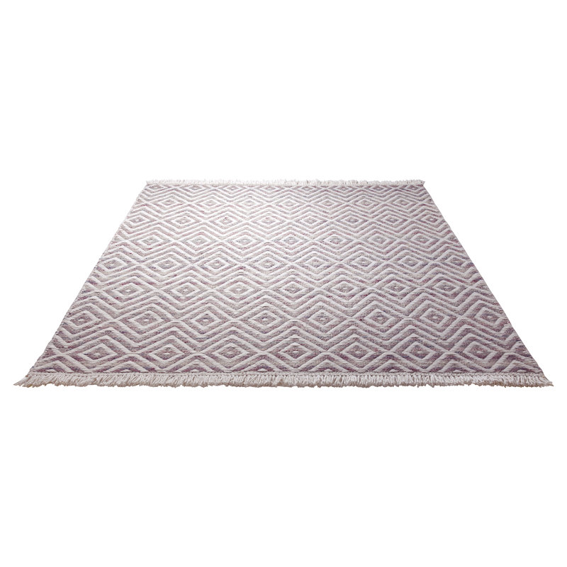Vector Ikat Wool Hand Woven Area Rug, 80 x 150cm