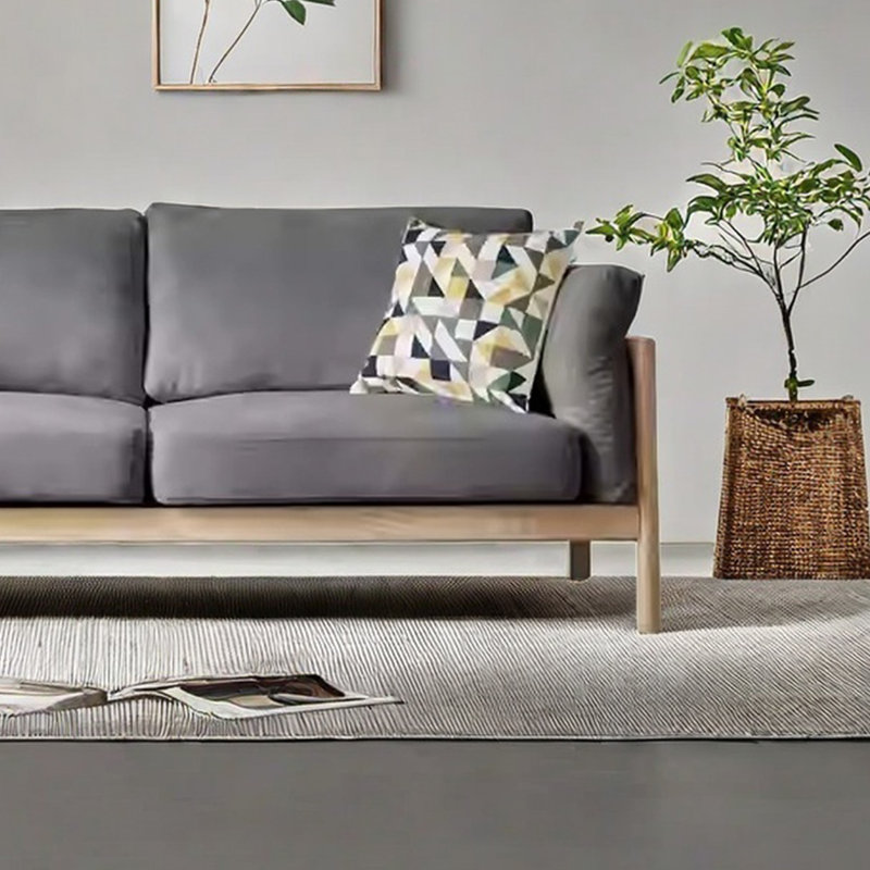 Quess, 32.67" H x 78.74" W x 32.67" D, Gris foncé