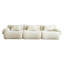 Éponge haute densité, tissu, moderne et minimaliste 3 compressé, beige et blanc Modern-1942479626