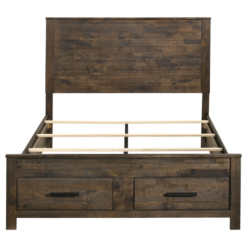Ensemble de chambre à coucher avec rangement 4 pièces Aeris Dot, Grand, Lit, commode, commode, miroir, table de chevet