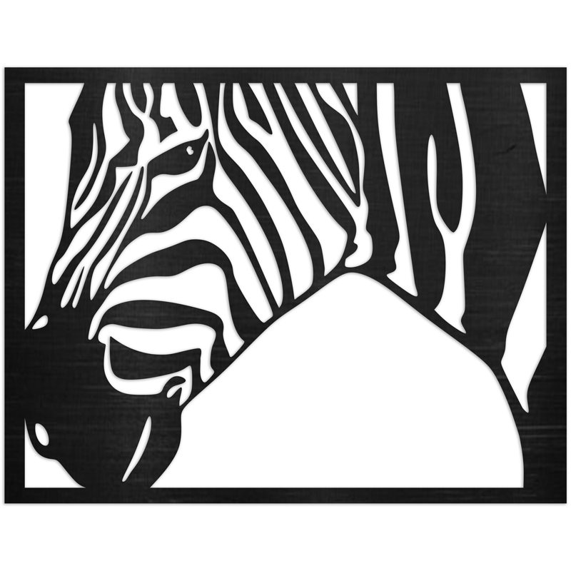 Décoration murale rectangulaire cheval - Bouleau baltique naturel (26,44 po x 32 po), H 38 po x l 46 po x P 0,25 po