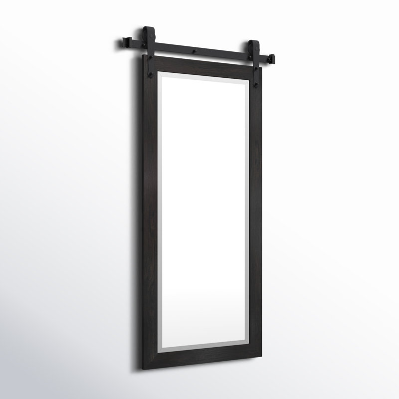 Lanphear Flat Mirror, 71" H x 30.5" W, Dark Walnut