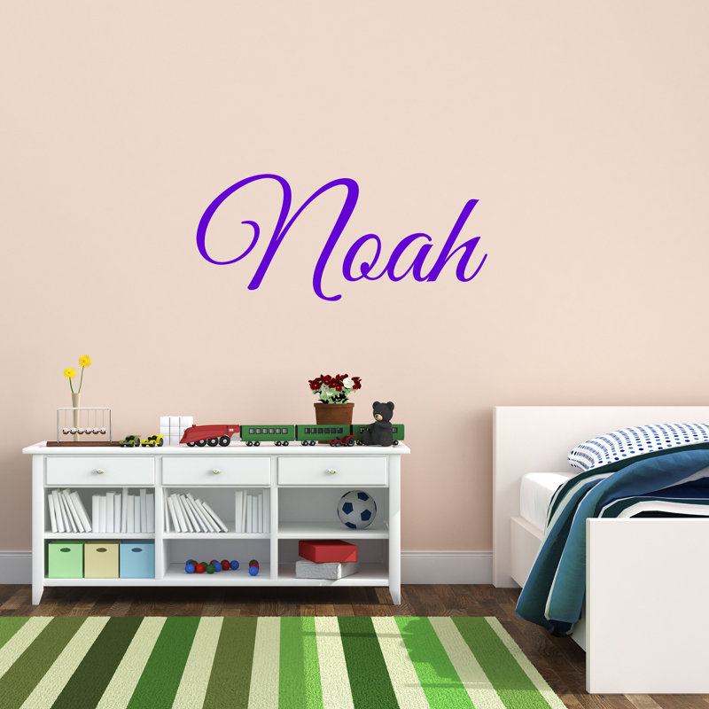 Lettres décoratives personnalisées Woodbine, monogrammes et noms, Mauve, H 8 po x l 30 po