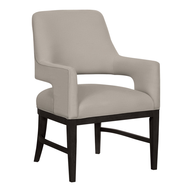 Chaise avec accoudoirs Josie Grande, Gris anthracite, 2033 chameau