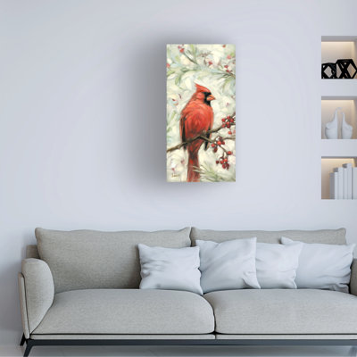 Andrea Lavery Christmas Cardinal Canvas Art