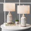 Tomisin 57.2Cm White Beside Table Lamp Set
