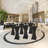 2 Pack Folding Round Bar Table with Flip-Up Top, Space-Saving Indoor Outdoor Pub Table-828215726-828180396