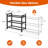 Expandable 3-Tier Shoe Rack, 12 Pairs, Metal, With Hooks-1018953875
