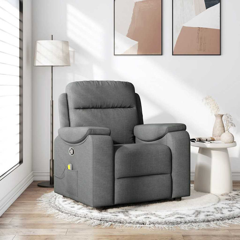  Massage Recliner Chair Dark Grey