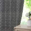 Fabdivine Summer, Spring Floral Block Print Curtain Handmade Two-Side Panels, 27x102 Inches, Soft Boho Pure Linen, Black Pleated Pinch Drapes for Blackout, Bedroom, Kitchen, or Patio, Damru-1161419843