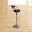 Tabouret de bar contemporain en vinyle réglable en hauteur avec accoudoirs et base en chrome-111236764-19920411-111236762