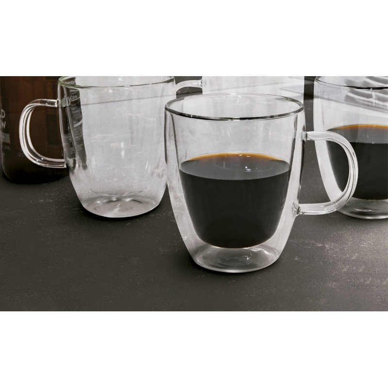 Tasses à café à double paroi (paquet de 4)