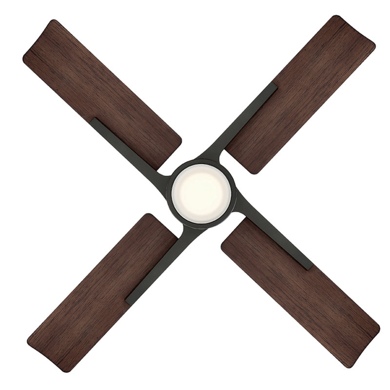 Cervantes 56'' Ceiling Fan with LED Lights, Dark Walnut