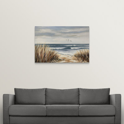 « seascape beach », peinture sur toile