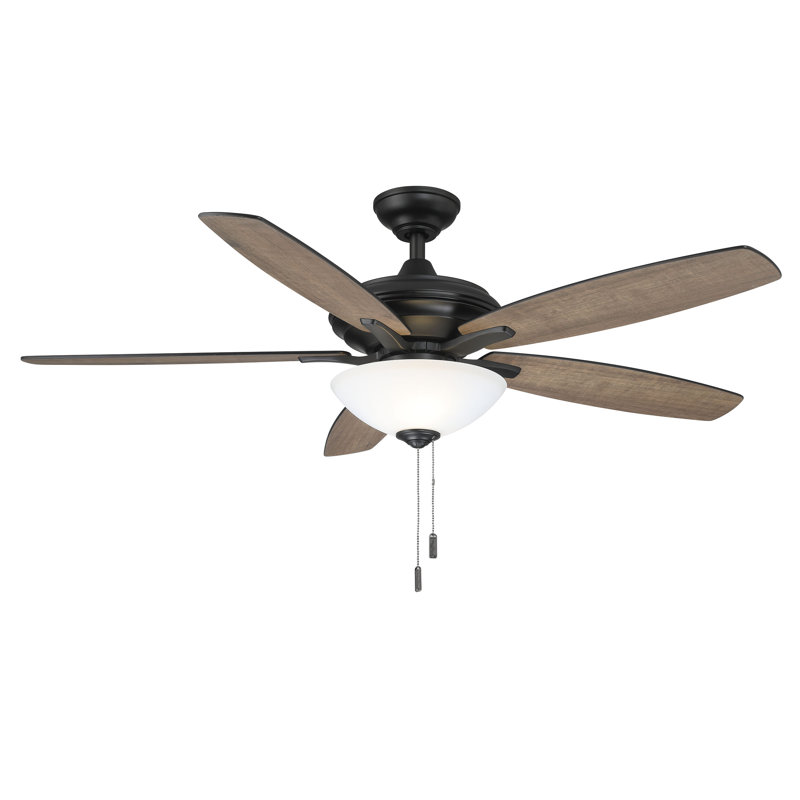 Ventilateur de plafond DEL d'intérieur 52 po Modelo - Noir mat