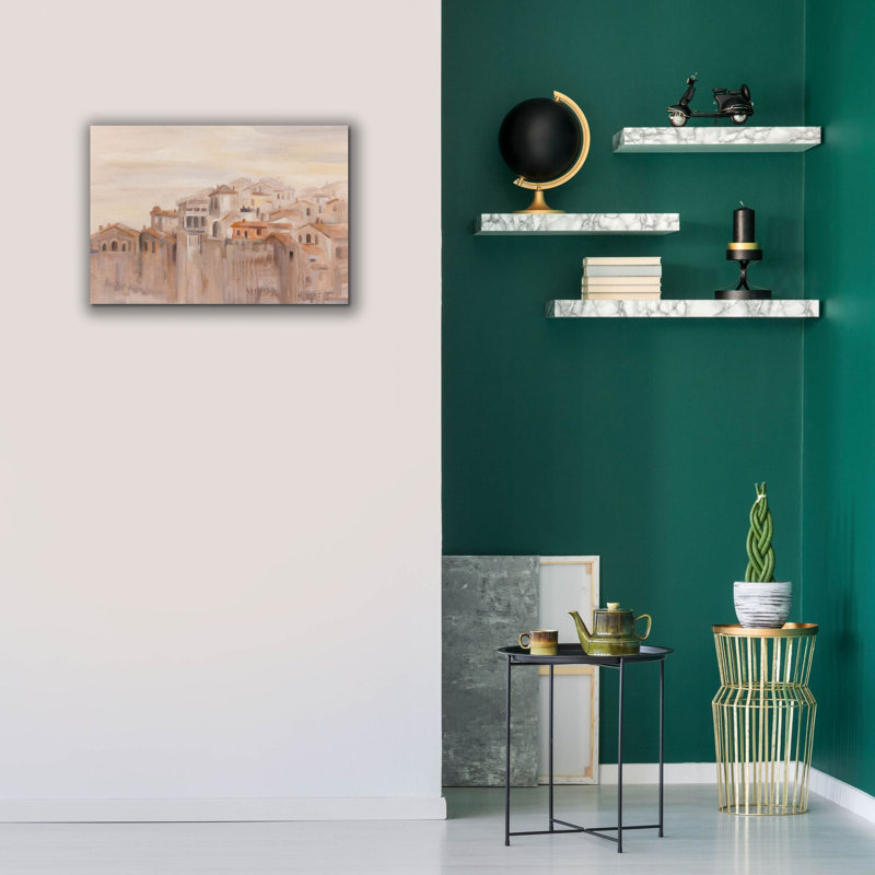  «Old Town Italy» par Silvia Vassileva, art mural sur toile, H 18 po x l 26 po