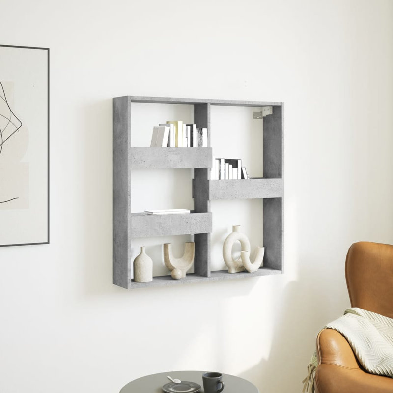 Rethel Floating Shelf, Concrete Grey