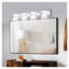 Luminaire de salle de bain moderne 29 po à 4 lumières DEL avec éclairage à intensité variable chromé avec conception pivotante à 360 ° pour miroir et décoration de salle de bain