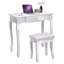 Ensemble coiffeuse avec tabouret et miroir Kaniel-32005929