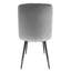 Leonardville 47cm H Tufted Velvet Upholstered Upholstered Back Side Chair in Grey