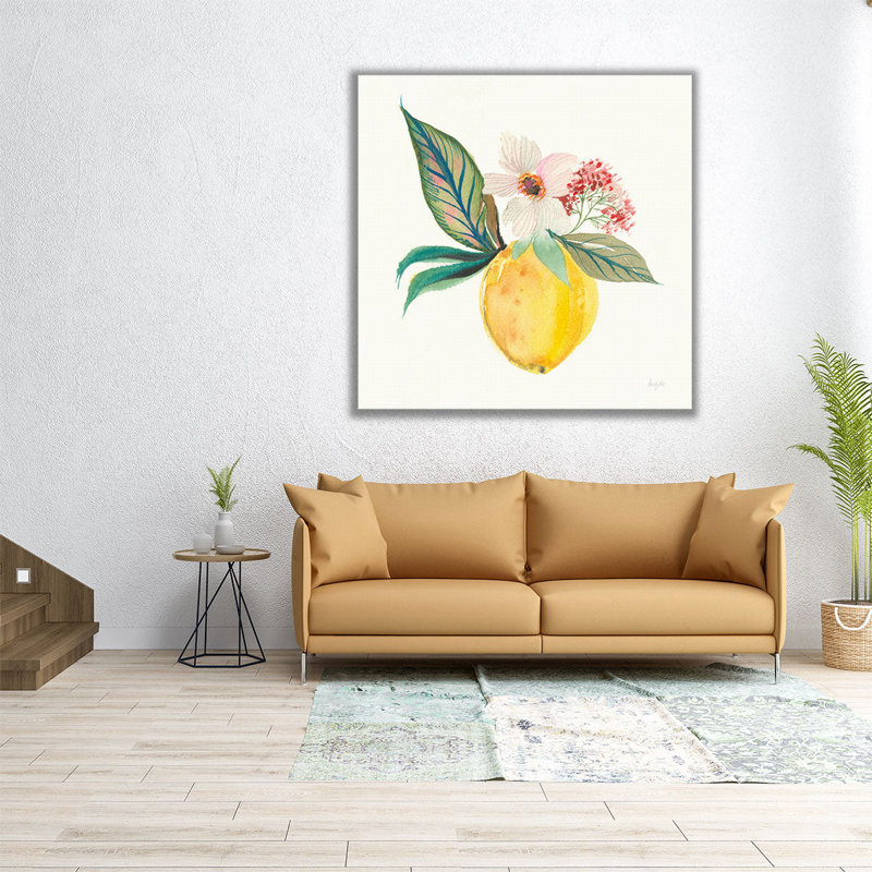 «Citrus Summer IV», reproduction d'art sur toile, H 24 po x l 24 po
