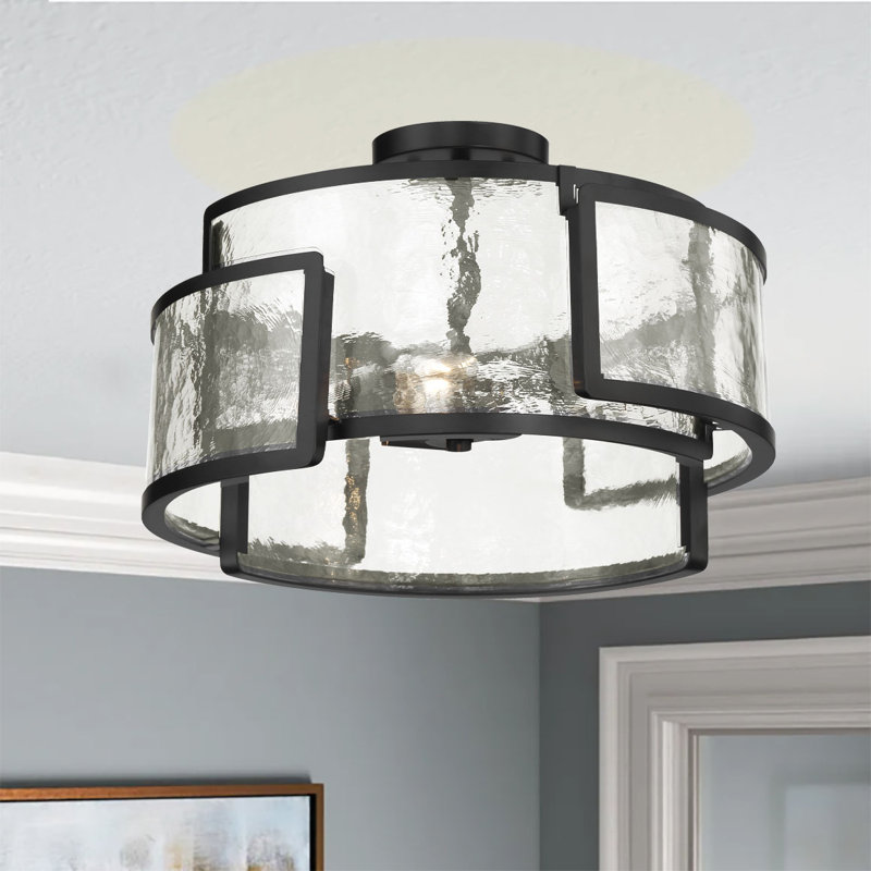 Madeleyn 3 - Light Coal Geometric Pendant