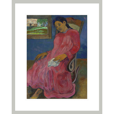 FaATHUMA (Mélancolique) par Paul Gauguin - Estampe numérique encadrée