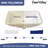 DeerValley 24" x 17" White Ceramic Rectangular Undermount Bathroom Sink with Overflow