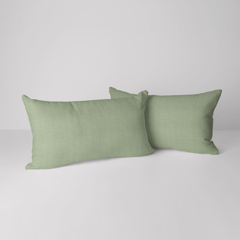 Housse de coussin rectangulaire S&G Slubb, Écume de mer, écume de mer