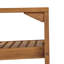 Chaises de salle à manger d'extérieur sans accoudoirs modernes en bois d'acacia avec dossier en osier PE-125186793-125186794