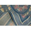 Tapis carré en coton 8 pi 0 po x 7 pi 11 po One-of-a-Kind bleu marine et bleus