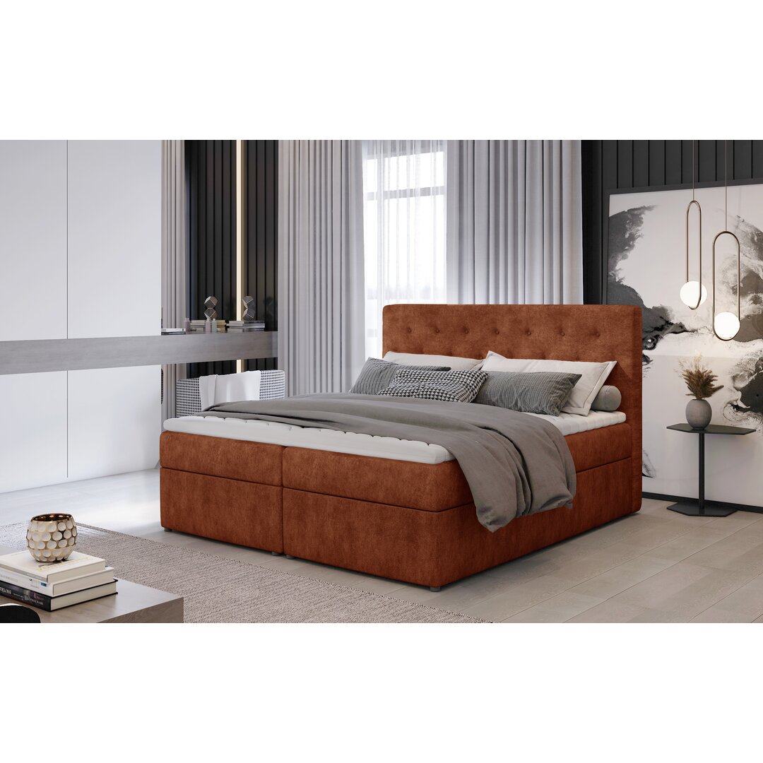 Boxspringbett Glennis mit Topper