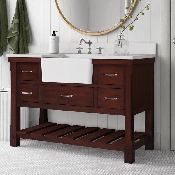 Gracie Oaks Zasha 48'' Single Bathroom Vanity with Top & Reviews | Wayfair