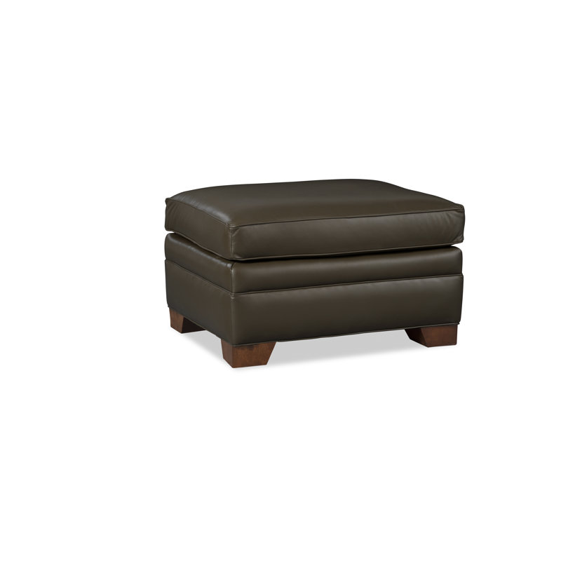Copola Ottoman, Brown Genuine Leather