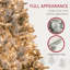 Arbre de Noël artificiel 7,5 pi avec 500 lumières claires et 1530 pointes, arbre de Noël enneigé avec base en métal et arbre de Noël articulé 7,5 pi-118034229