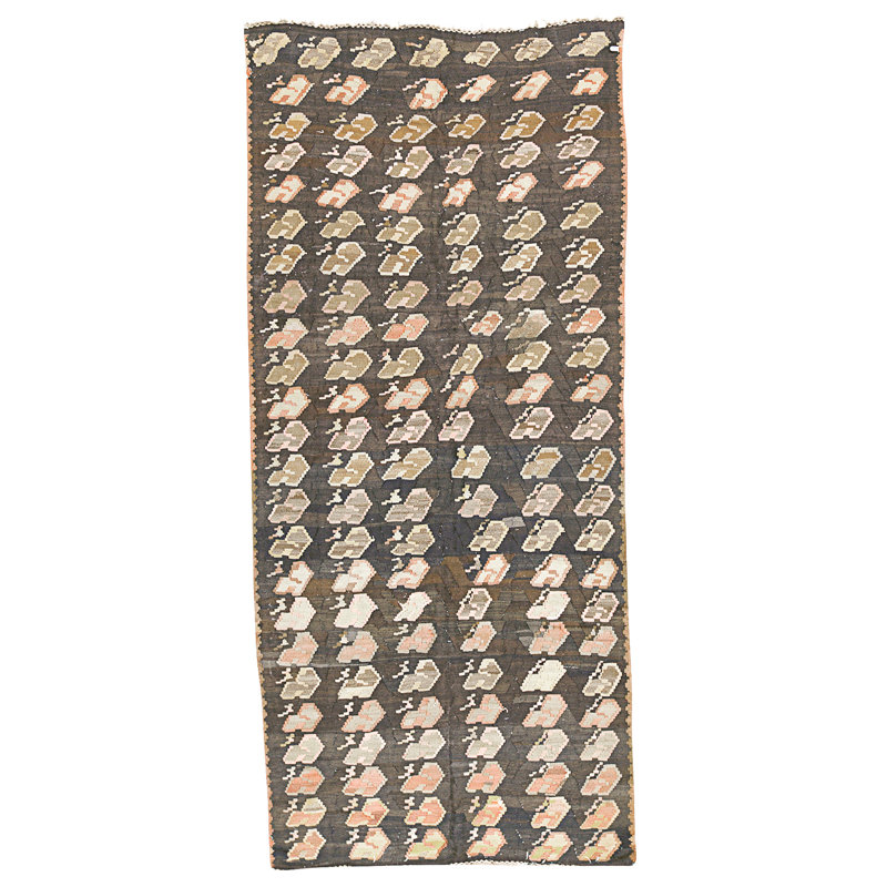 Tapis brun noué à la main de haute qualité
