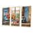 Toile naturelle avec cadre flottant