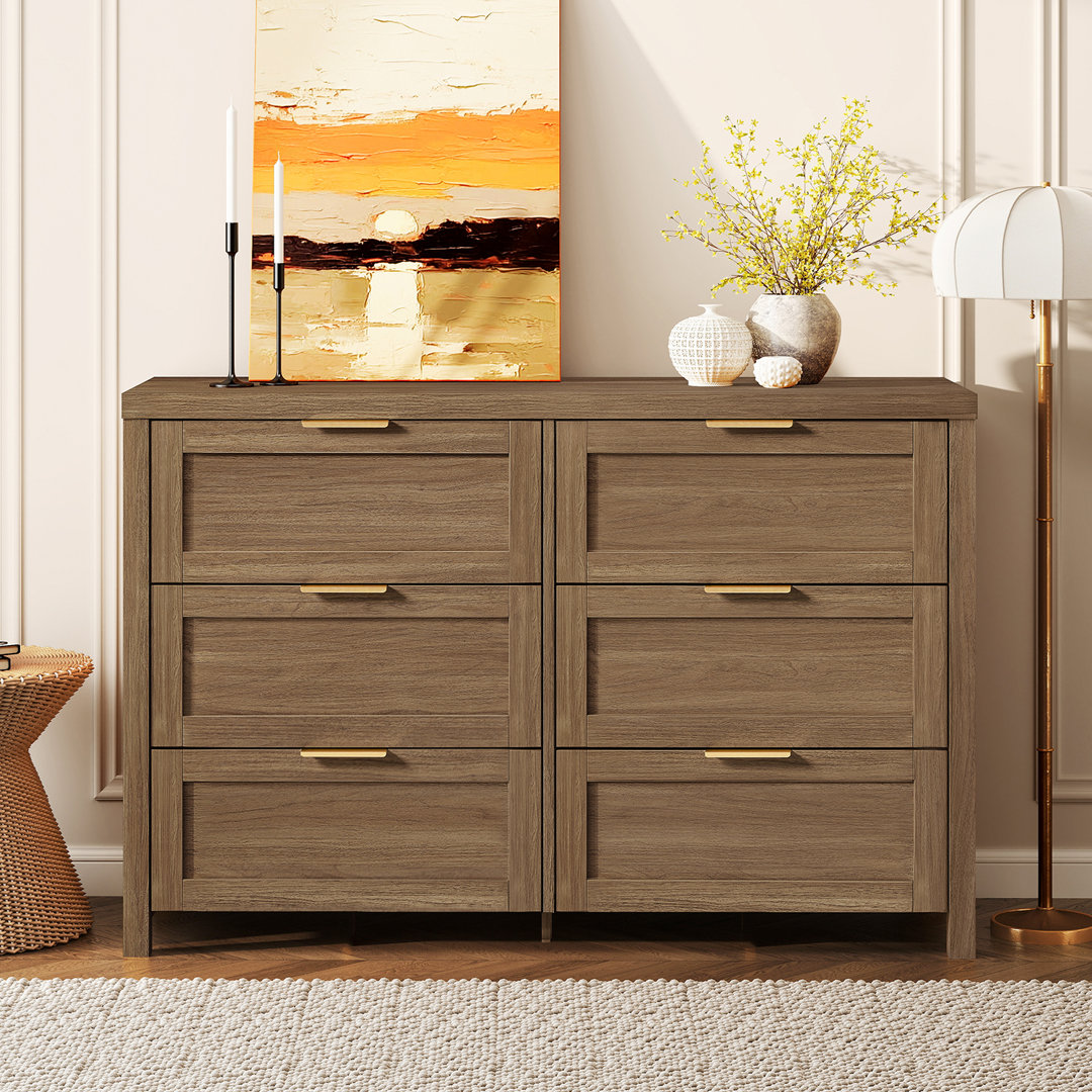 120cm W 6 - Drawer Chest of Drawers