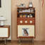 Buffet décoratif rétro en acier inoxydable