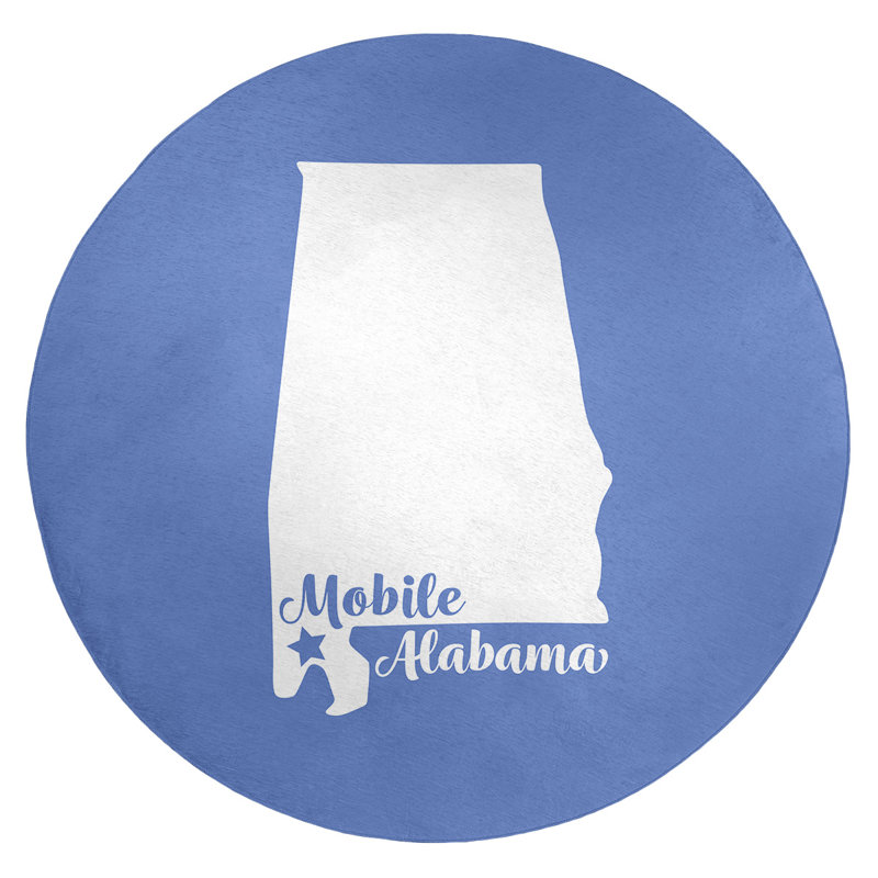 Tapis de poly-chenille en polyester mobile alabama