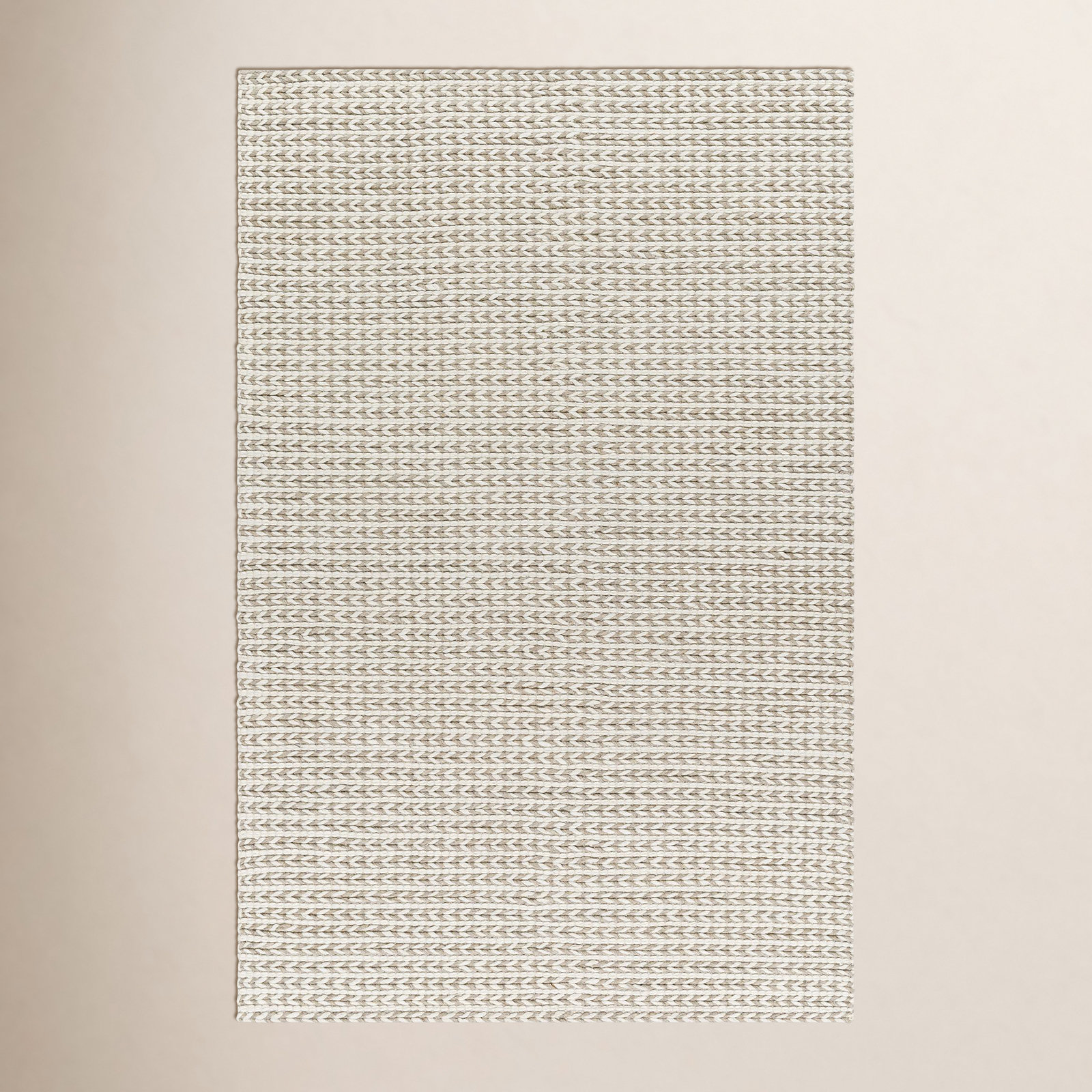 Auria Handmade Wool, Polyester Rug, Rectangle 10' x 14'