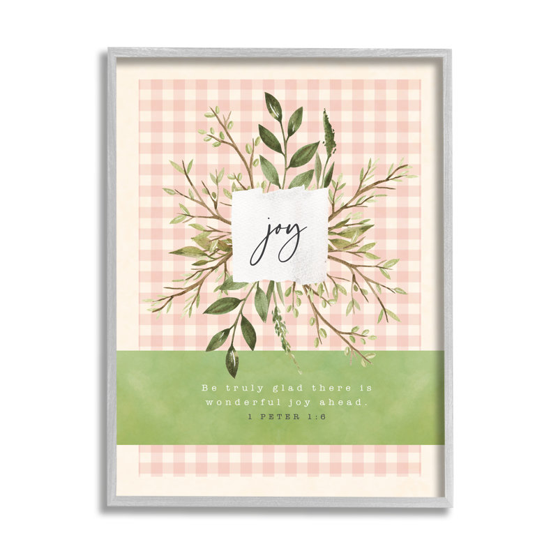 Vraiment heureux, il y a de la joie devant le proverbe Peter 1: 6 par Tammy Apple - impression, H 30 po x l 24 po